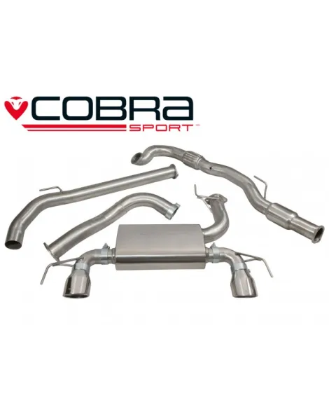 Vauxhall Corsa E VXR 15+ Cobra Turbo Back System (with Sport Cat & Non-Resonated) Vauxhall Corsa E VXR 15+ Cobra Turbo Back System (with Sport Cat & Non-Resonated)