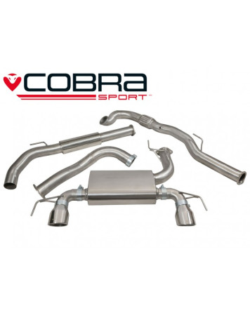 Vauxhall Corsa E VXR 15+ Cobra Turbo Back System (with De-cat & Resonator)