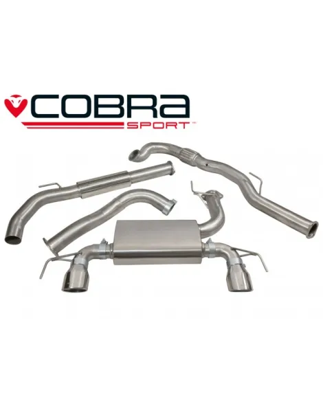Vauxhall Corsa E VXR 15+ Cobra Turbo Back System (with De-cat & Resonator) Vauxhall Corsa E VXR 15+ Cobra Turbo Back System (with De-cat & Resonator)