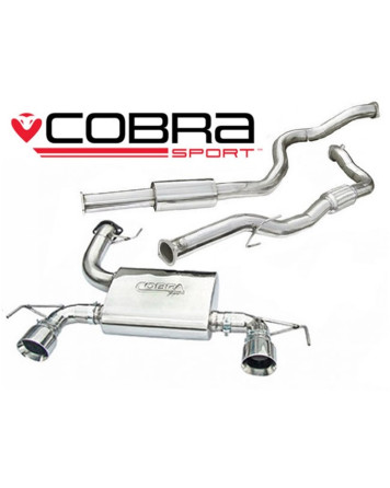 Vauxhall Corsa D Nurburgring 07-09 Cobra Sport Turbo Back Package with De-Cat (Resonated)