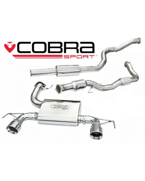 Vauxhall Corsa D Nurburgring 07-09 Cobra Sport Turbo Back Package with Sports Cat (Resonated) Vauxhall Corsa D Nurburgring 07-09 Cobra Sport Turbo Back Package with Sports Cat (Resonated)