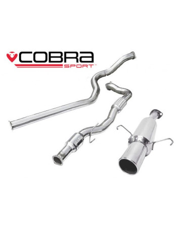 Vauxhall Corsa D Sri 07-09 Cobra Sport Turbo Back Package with Sports Cat (Non-Resonated)