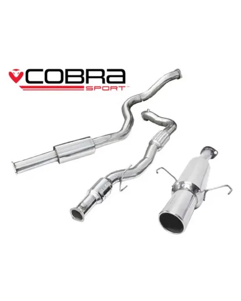 Vauxhall Corsa D Sri 07-09 Cobra Sport Turbo Back Package with Sports Cat (Resonated)