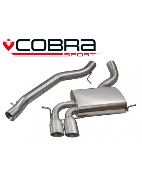 Audi A3 (8P) 3.2 V6 Quattro (5 Door) 03-12 Cobra Sport Cat Back System (Non-Resonated) Audi A3 (8P) 3.2 V6 Quattro (5 Door) 03-12 Cobra Sport Cat Back System (Non-Resonated)