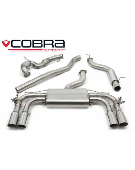Audi S3 (8V) (saloon) Quattro 13-18 Cobra Sport Turbo Back Package (with De-Cat & Non-Resonated) (Valved) Audi S3 (8V) (saloon) Quattro 13-18 Cobra Sport Turbo Back Package (with De-Cat & Non-Resonated) (Valved)