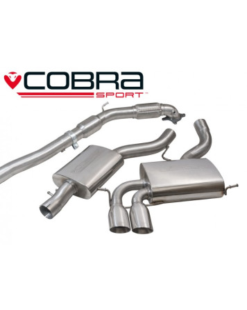 Audi S3 (8P) (5 door) Sportback Quattro 06-12 Cobra Sport Turbo Back Package (with Sports Cat & Resonator)