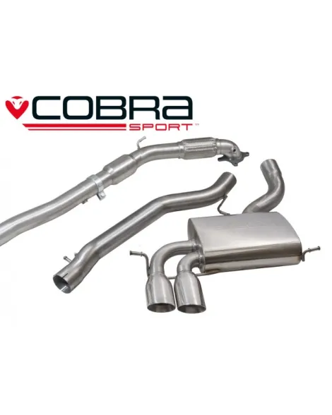 Audi S3 (8P) (5 door) Sportback Quattro 06-12 Cobra Sport Turbo Back Package (with Sports Cat & Non-Resonated) Audi S3 (8P) (5 door) Sportback Quattro 06-12 Cobra Sport Turbo Back Package (with Sports Cat & Non-Resonated)