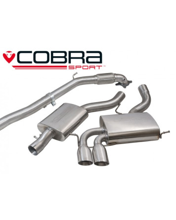 Audi S3 (8P) (5 door) Sportback Quattro 06-12 Cobra Sport Turbo Back Package (with De-Cat & Resonator)