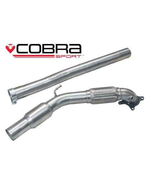 Audi TT 1.8 & 2.0 TFSI (Mk2) (2WD) 11 Cobra Sport Front Pipe / Sports Cat Audi TT 1.8 & 2.0 TFSI (Mk2) (2WD) 11 Cobra Sport Front Pipe / Sports Cat