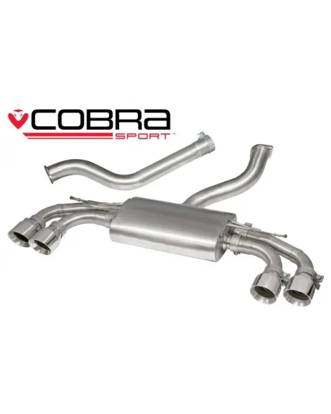 Audi TTS 2.0 TFSI (MK3) (Quattro) Coupe 15+ Cobra Sport Cat Back System (Non-Resonated) - Non-Valved Audi TTS 2.0 TFSI (MK3) (Quattro) Coupe 15+ Cobra Sport Cat Back System (Non-Resonated) - Non-Valved