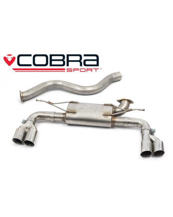 BMW 330D (F30 / F31 Incl LCI) M Sport (Quad Conversion) 13-19 Cobra Sport Quad Exit Centre & Rear Box Section