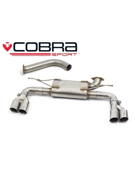 BMW 420D (F32 / F33 / F36) B47 Engine 15+ Cobra Sport Quad Exit Rear Box Section (Fits M-Style Quad Panel) BMW 420D (F32 / F33 / F36) B47 Engine 15+ Cobra Sport Quad Exit Rear Box Section (Fits M-Style Quad Panel)