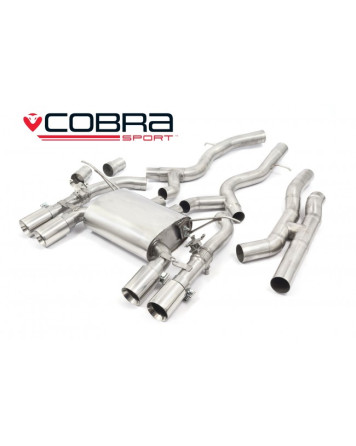 BMW M4 (F82) Coupe 14+ Cobra Sport Secondary Cat Back System (Valved)