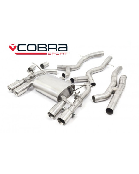 BMW M4 (F82) Coupe 14+ Cobra Sport Secondary Cat Back System (Valved)