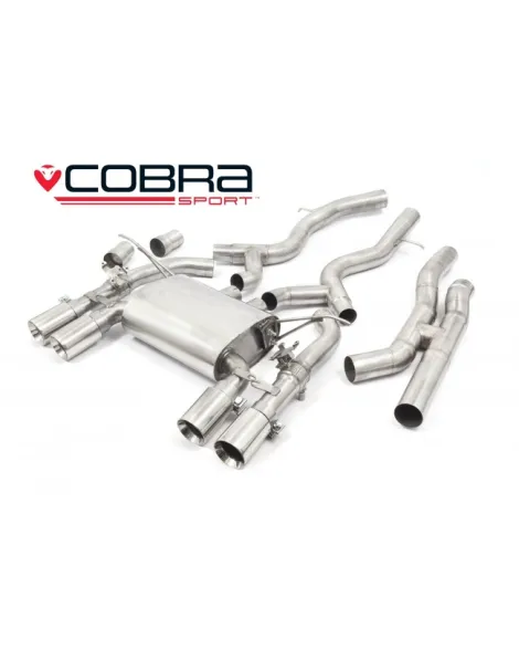 BMW M4 (F82) Coupe 14+ Cobra Sport Secondary Cat Back System (Valved)