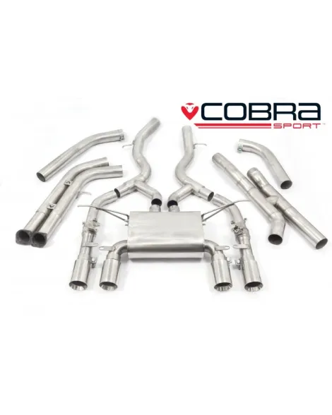 BMW M4 (F82) Coupe 14+ Cobra Sport Primary Cat Back System (Valved)