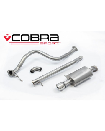 Ford Fiesta Mk8 1.0T EcoBoost ST Line 17+ Cobra Cat Back Exhaust System (Non-Resonated)