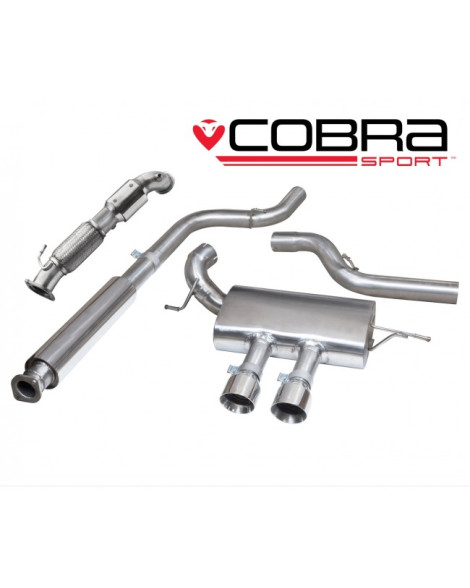 Ford Focus ST 250 (Mk3) 12+ Cobra Exhaust Turbo Back System with Sports Catalyst (Resonated) Ford Focus ST 250 (Mk3) 12+ Cobra Exhaust Turbo Back System with Sports Catalyst (Resonated)