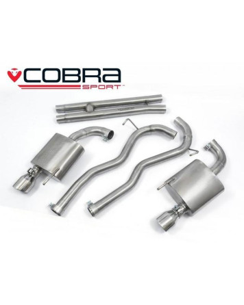 Ford Mustang GT 5.0 V8 Fastback Only 15-18 Cobra Sport Cat Back System - H-Pipe, Centre & Rear Boxes