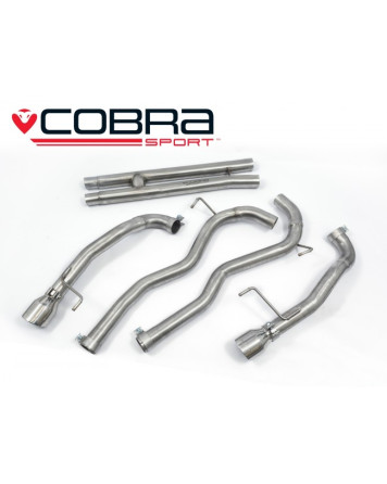 Ford Mustang GT 5.0 V8 Fastback Only 15-18 Cobra Sport Cat Back System - H-Pipe, Centre & Venom Rear
