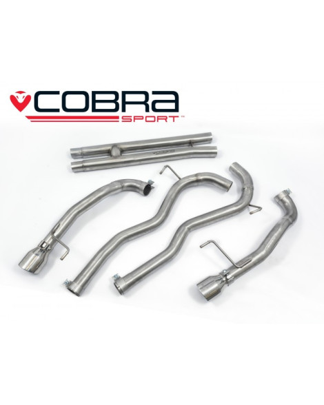 Ford Mustang GT 5.0 V8 Fastback Only 15-18 Cobra Sport Cat Back System - H-Pipe, Centre & Venom Rear Ford Mustang GT 5.0 V8 Fastback Only 15-18 Cobra Sport Cat Back System - H-Pipe, Centre & Venom Rear