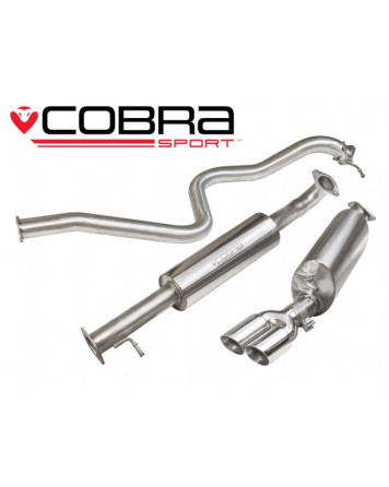 Ford Fiesta MK7 1.0T Ecoboost (Zetec S) 13+ Cobra Cat Back System (Resonated)