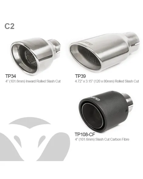 Vauxhall Corsa E 1.2 N/A 15+ Cobra Rear Exhaust Section (Venom Range)