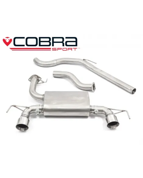 Vauxhall Corsa D Nurburgring 10-14 Cobra Sport Cat Back System (Non-Resonated) Vauxhall Corsa D Nurburgring 10-14 Cobra Sport Cat Back System (Non-Resonated)