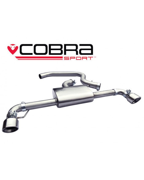 VW Scirocco R 2.0 TSI 09-16 Cobra Sport Cat Back System (Non-Resonated)