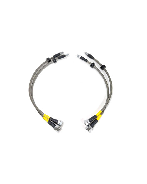 Mazda 3 MPS Mazdaspeed / 3 BK/BL 04-13 Corksport Brake Lines Stainless Steel Braided Front & Rear Mazda 3 MPS Mazdaspeed / 3 BK/BL 04-13 Corksport Brake Lines Stainless Steel Braided Front & Rear