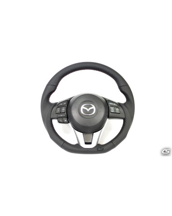 Mazda 3 14-16 / CX-5 13-16 / CX-3 16+ Corksport Leather/Alcantara Steering Wheel
