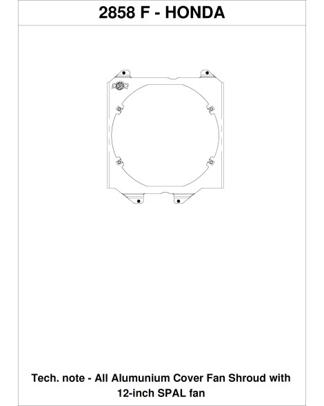 Honda Civic 92-00 CSF Radiators All-aluminum Fan Shroud w/12-inch SPAL Fan Honda Civic 92-00 CSF Radiators All-aluminum Fan Shroud w/12-inch SPAL Fan