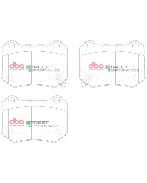 Subaru Impreza WRX/STI 2017-2021 DBA Street Performance Brake Pads Rear Subaru Impreza WRX/STI 2017-2021 DBA Street Performance Brake Pads Rear