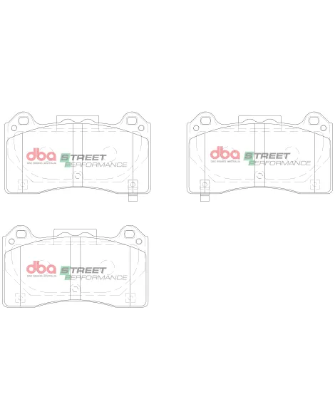 Ford Focus RS MK3 2016-2018 DBA Street Performance Brake Pads Front Ford Focus RS MK3 2016-2018 DBA Street Performance Brake Pads Front