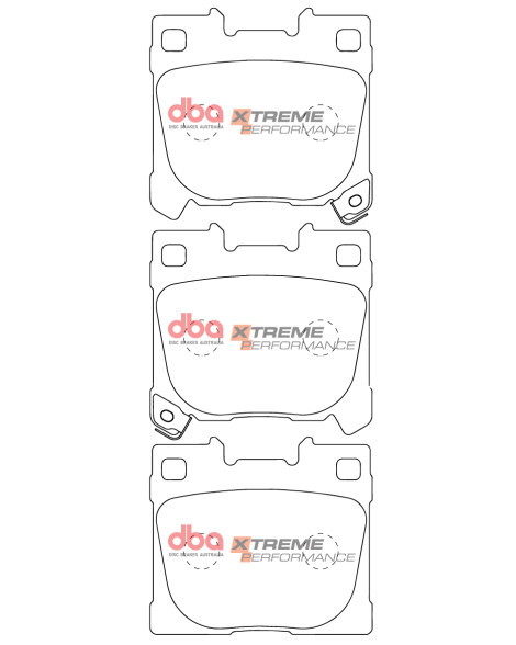 Toyota GR Yaris 2020+ DBA Rear Brake Pads Xtreme Performance Toyota GR Yaris 2020+ DBA Rear Brake Pads Xtreme Performance