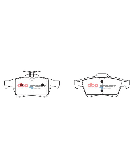 Mazda 3 MPS Mazdaspeed 3 07-13 DBA Rear Brake Pads Street Series Ceramic Mazda 3 MPS Mazdaspeed 3 07-13 DBA Rear Brake Pads Street Series Ceramic