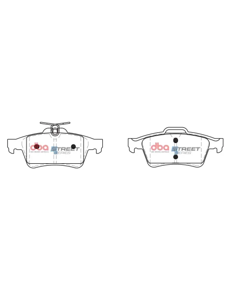 Mazda 3 MPS Mazdaspeed 3 07-13 DBA Rear Brake Pads Street Series Ceramic Mazda 3 MPS Mazdaspeed 3 07-13 DBA Rear Brake Pads Street Series Ceramic