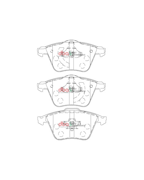 Mazda 3 MPS Mazdaspeed 3 07-13 DBA Front Brake Pads Street Performance