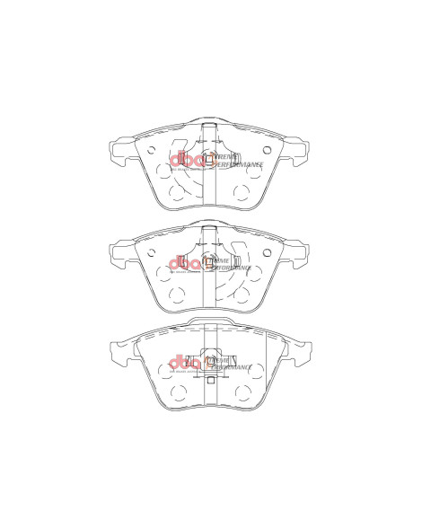 Mazda 3 MPS Mazdaspeed 3 07-13 DBA Front Brake Pads Xtreme Performance Mazda 3 MPS Mazdaspeed 3 07-13 DBA Front Brake Pads Xtreme Performance