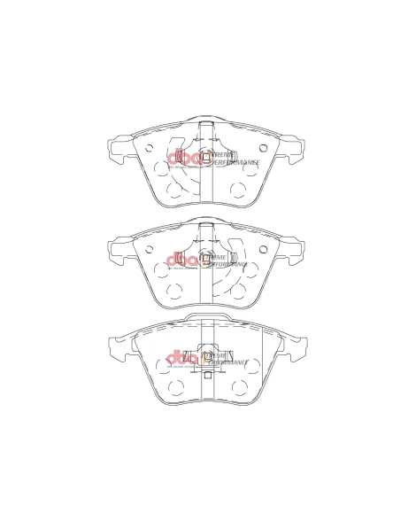 Mazda 3 MPS Mazdaspeed 3 07-13 DBA Front Brake Pads Xtreme Performance Mazda 3 MPS Mazdaspeed 3 07-13 DBA Front Brake Pads Xtreme Performance