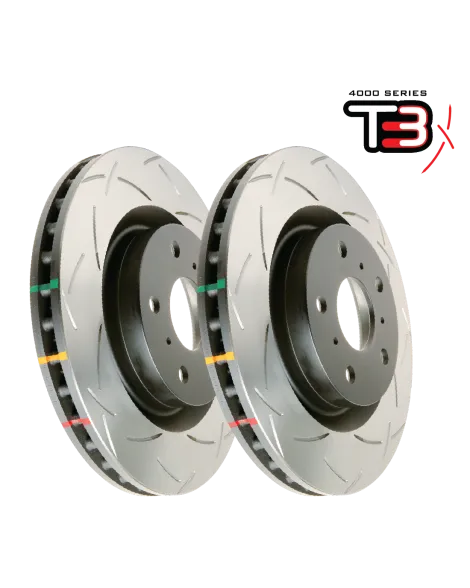 Toyota GR Yaris 2020+ DBA Rear T3 4000 Series Grooved Brake Discs Toyota GR Yaris 2020+ DBA Rear T3 4000 Series Grooved Brake Discs