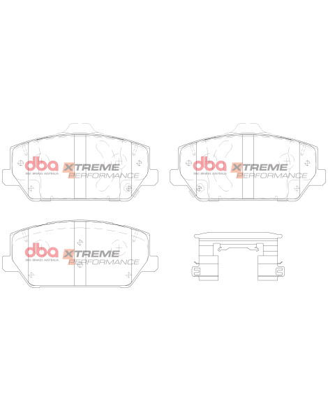 Hyundai i30 N PD 2017+ DBA Front Brake Pads Xtreme Performance Hyundai i30 N PD 2017+ DBA Front Brake Pads Xtreme Performance