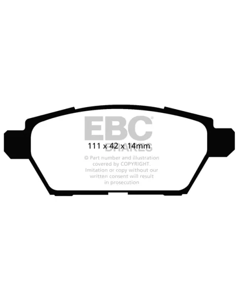 Mazda 6 MPS 06-07 Mazdaspeed EBC Redstuff Pads Rear Mazda 6 MPS 06-07 Mazdaspeed EBC Redstuff Pads Rear