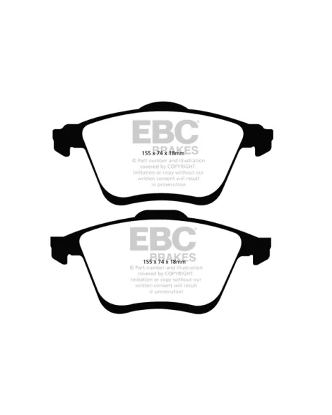 Mazda 6 MPS 06-07 Mazdaspeed EBC Greenstuff Pads Front Mazda 6 MPS 06-07 Mazdaspeed EBC Greenstuff Pads Front