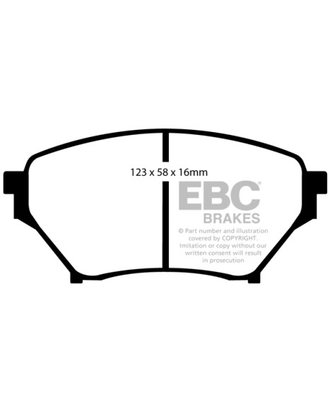 Mazda MX-5 NB 1.8 SPORT 2001-2005 EBC Yellowstuff Brake Pads Front Mazda MX-5 NB 1.8 SPORT 2001-2005 EBC Yellowstuff Brake Pads Front