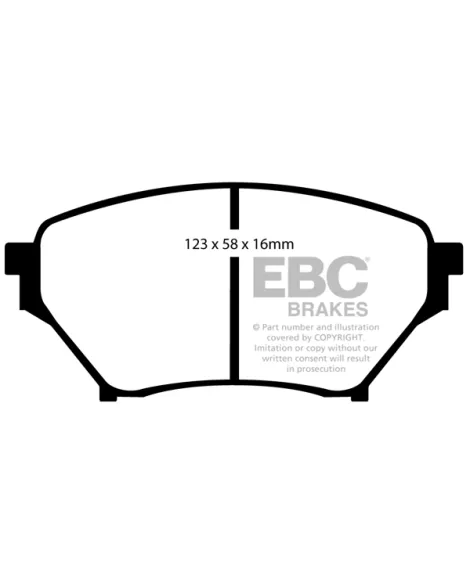 Mazda MX-5 NB 1.8 SPORT 2001-2005 EBC Yellowstuff Brake Pads Front Mazda MX-5 NB 1.8 SPORT 2001-2005 EBC Yellowstuff Brake Pads Front