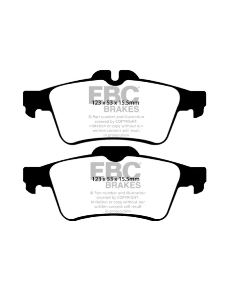 Ford Focus RS MK3 Ecoboost 2016-2018 EBC Yellowstuff Brake Pads Rear Ford Focus RS MK3 Ecoboost 2016-2018 EBC Yellowstuff Brake Pads Rear
