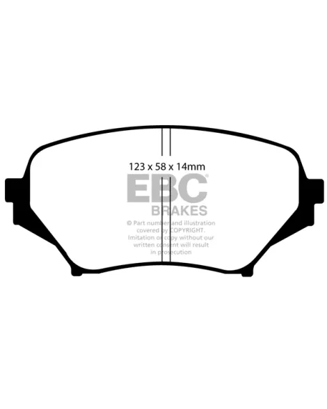 Mazda MX-5 NC 2005-2015 EBC Yellowstuff Brake Pads Front Mazda MX-5 NC 2005-2015 EBC Yellowstuff Brake Pads Front
