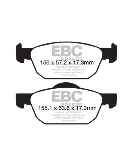 Honda Civic FK7 1.5L Turbo EBC Yellowstuff Brake Pad and USR Rotor Kit Front Honda Civic FK7 1.5L Turbo EBC Yellowstuff Brake Pad and USR Rotor Kit Front