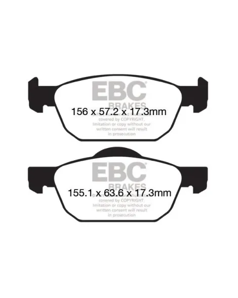 Honda Civic FK7 1.5L Turbo EBC Yellowstuff Brake Pad and GD Rotor Kit Front Honda Civic FK7 1.5L Turbo EBC Yellowstuff Brake Pad and GD Rotor Kit Front